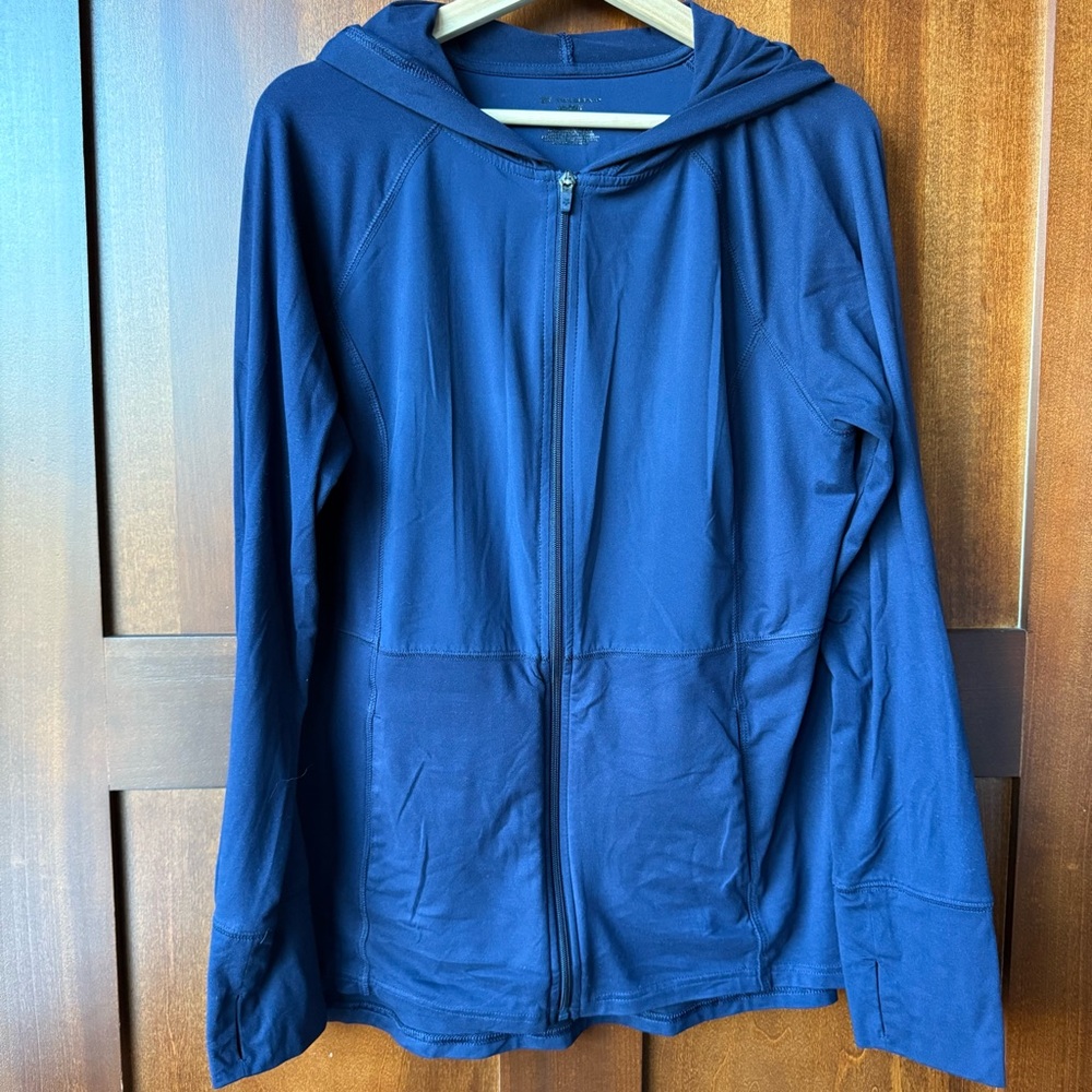 Women’s Navy TekGear Zip Hooded Sweatshirt Size XL